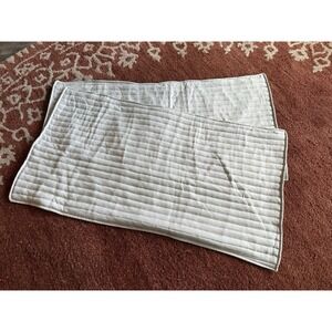 Lumina Lou Beige Grey King Pillowcase Shams Minimalist